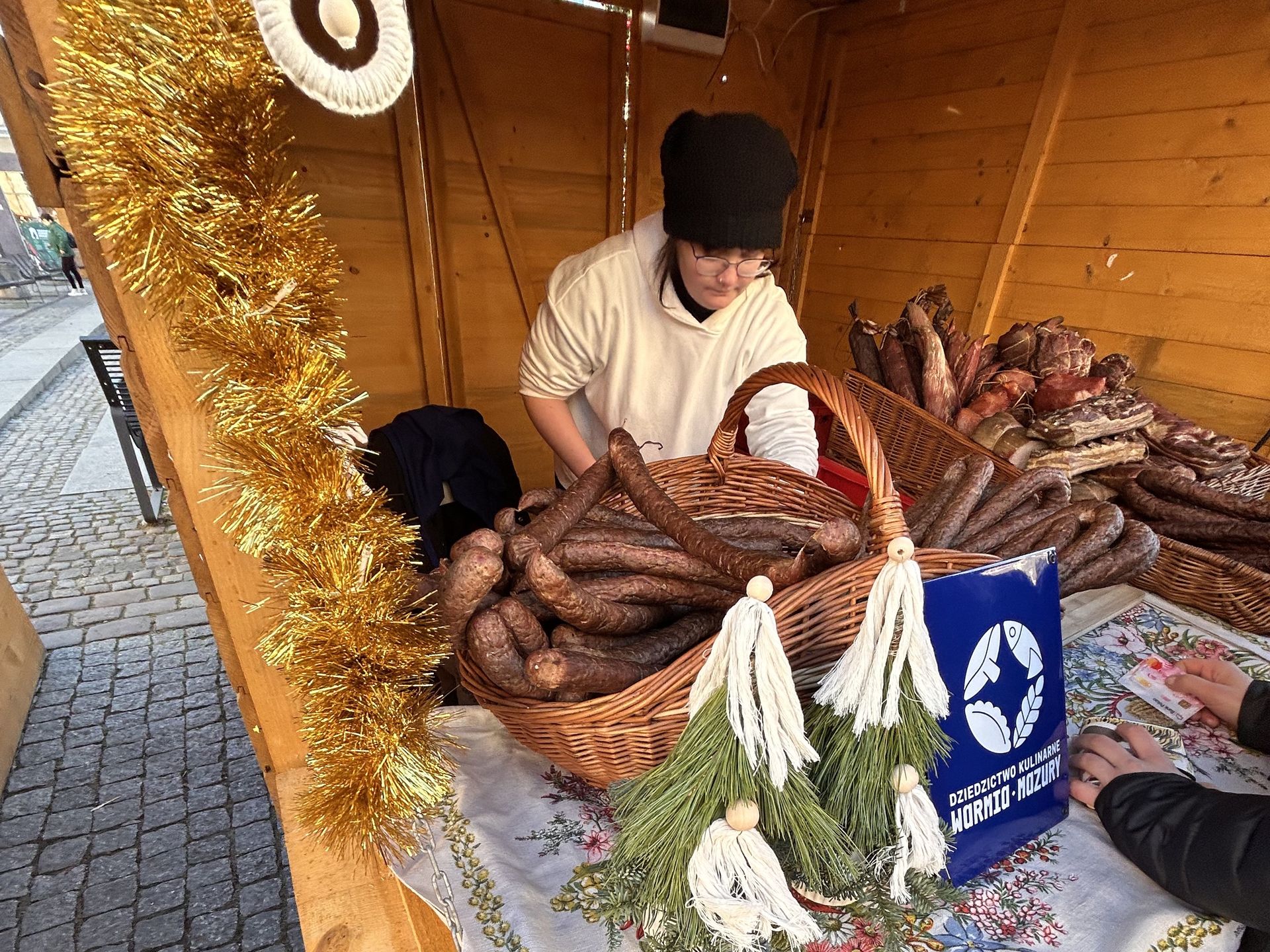 Produkty na jarmarku w Olsztynie 