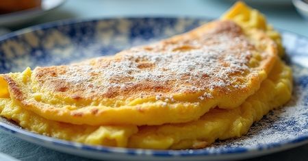 Zamiast racuchów z jabłkami, robię omlet. Wychodzi tak, że palce lizać