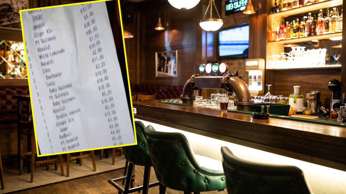 Irlandczycy pokazali rachunek z pubu 