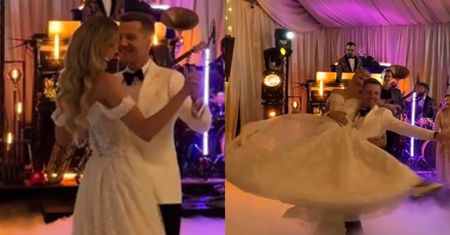 Jeden pierwszy taniec to za mało? Rafał Mroczek z żoną przygotowali AŻ DWA (FOTO)