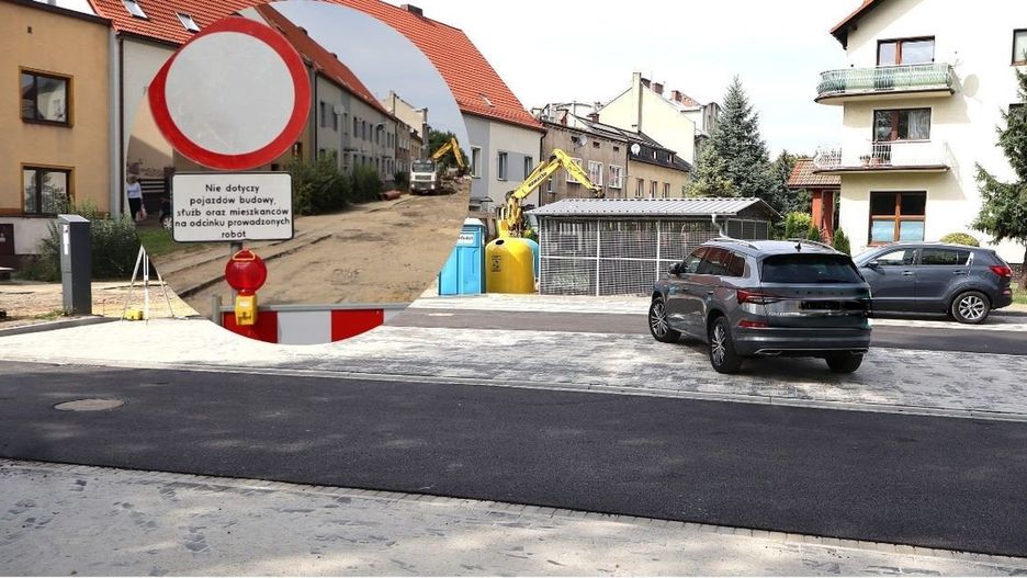 Parking przy targowisku miejskim prawie gotowy, ale trwa remont ulicy Chopina, prowadzącej do miejsc postojowych