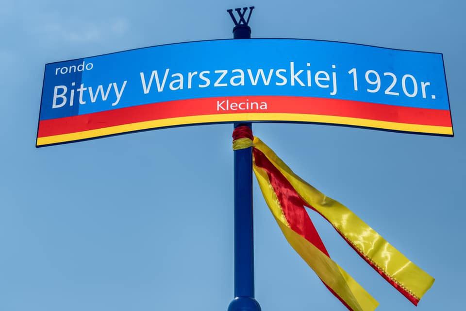 Wrocław. Rondo na Klecinie ku pamięci bohaterom Bitwy Warszawskiej