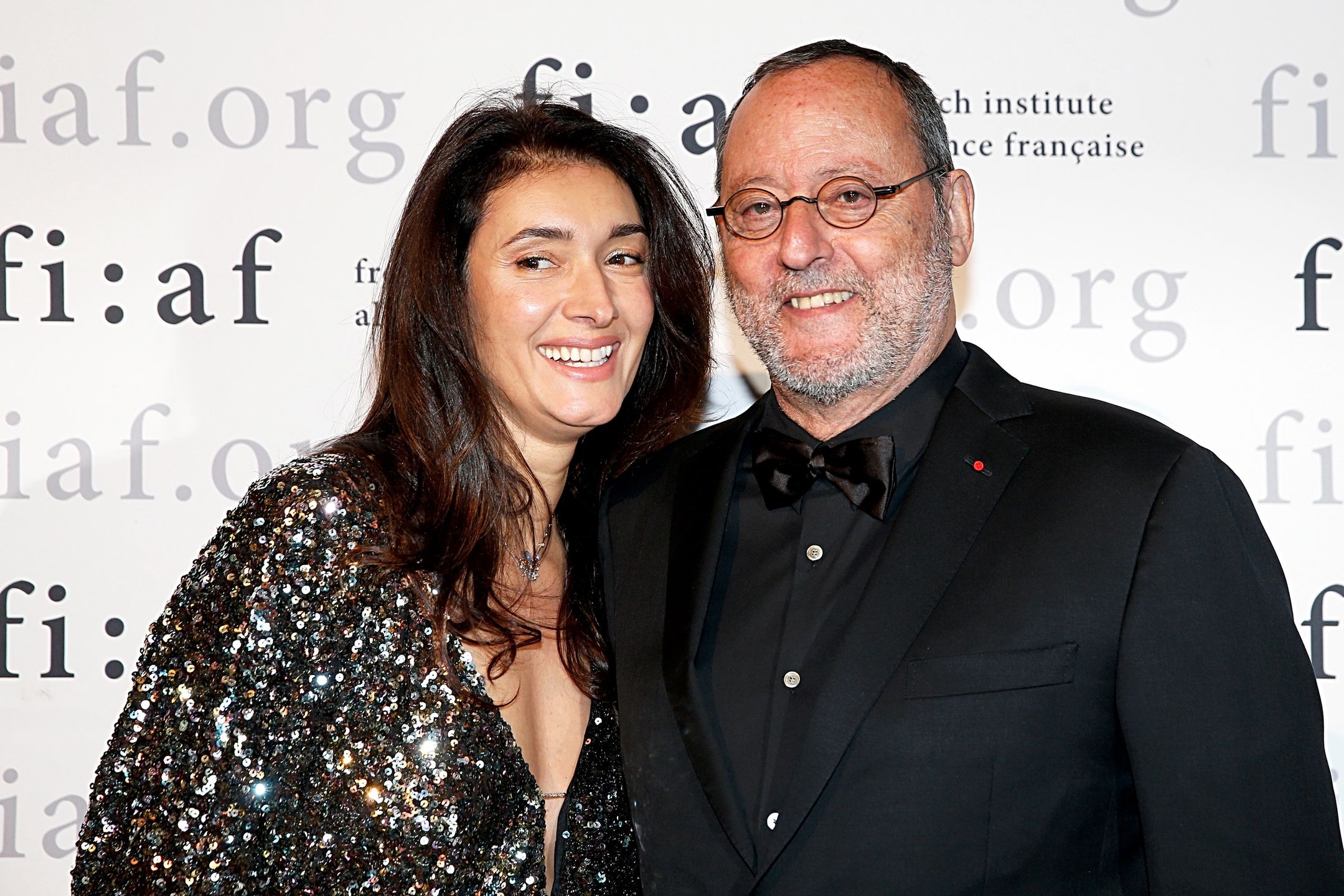Jean Reno z żoną Zofią