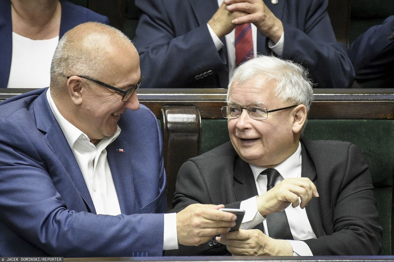 Joachim Brudziński i Jarosław Kaczyński