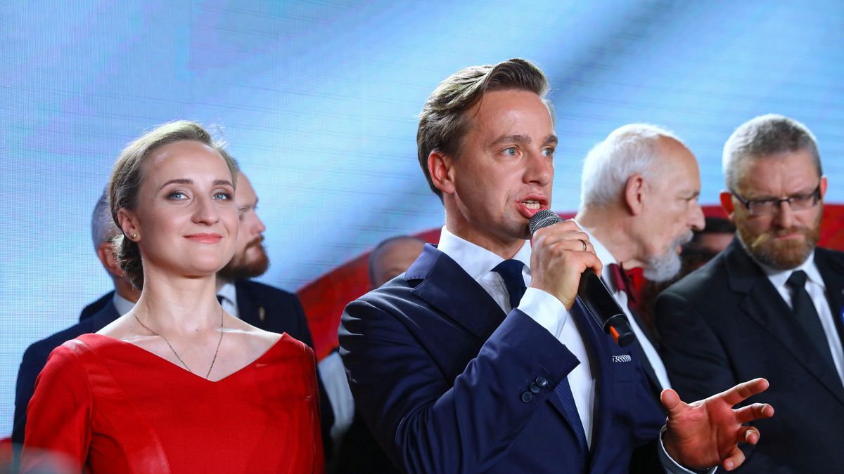 Krzysztof Bosak z żoną