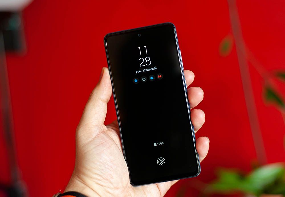 Galaxy A52 5G - czytnik linii papilarnych