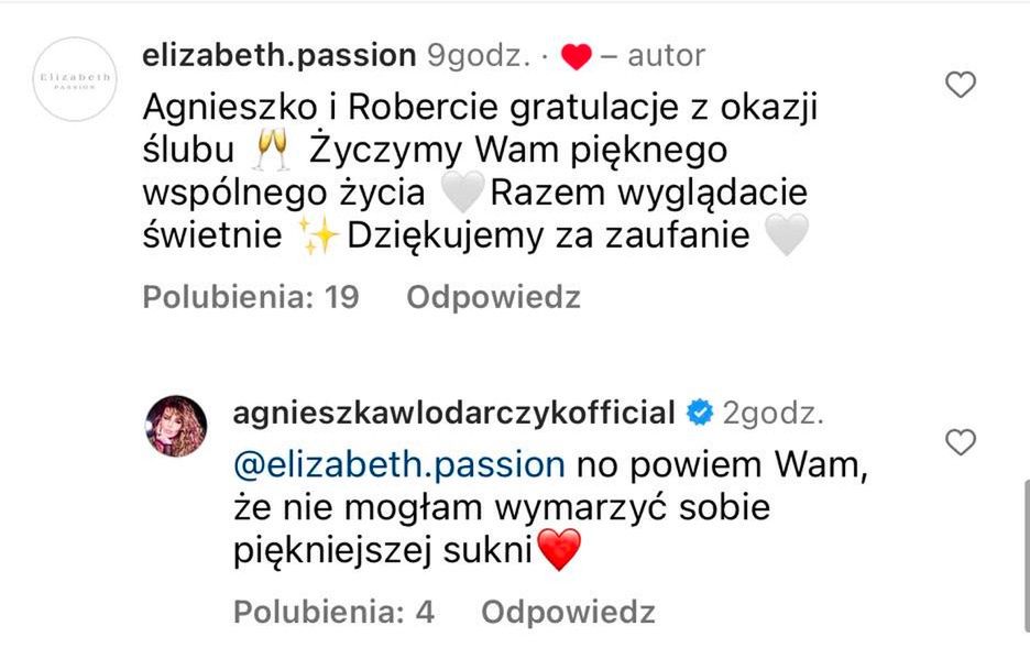 Agnieszka Włodarczyk po raz pierwszy zabrała głos po ślubie z Robertem Karasiem