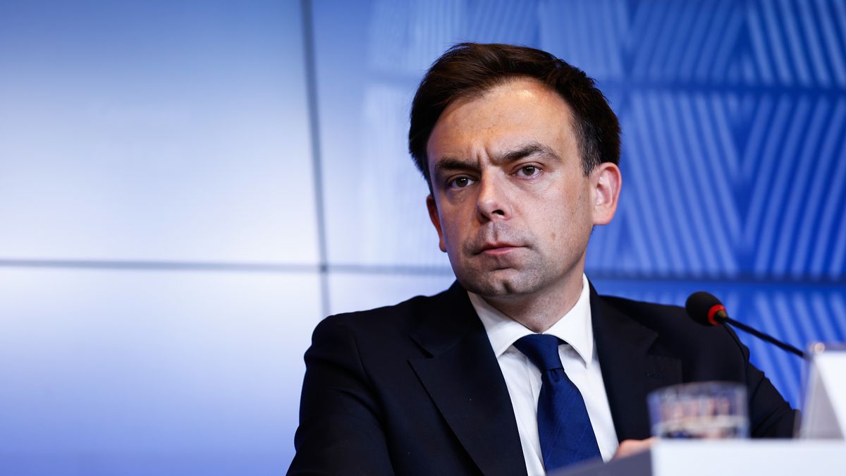Andrzej Domanski, Poland's finance minster, during a news conference following an Economic and Financial Affairs Council (ECOFIN) meeting in Luxembourg, on Friday, June 20, 2025. The EU faces the threat of 50% levies on nearly all its exports to the US when a deadline set by Trump expires on July 9. Photographer: Simon Wohlfahrt/Bloomberg via Getty Images