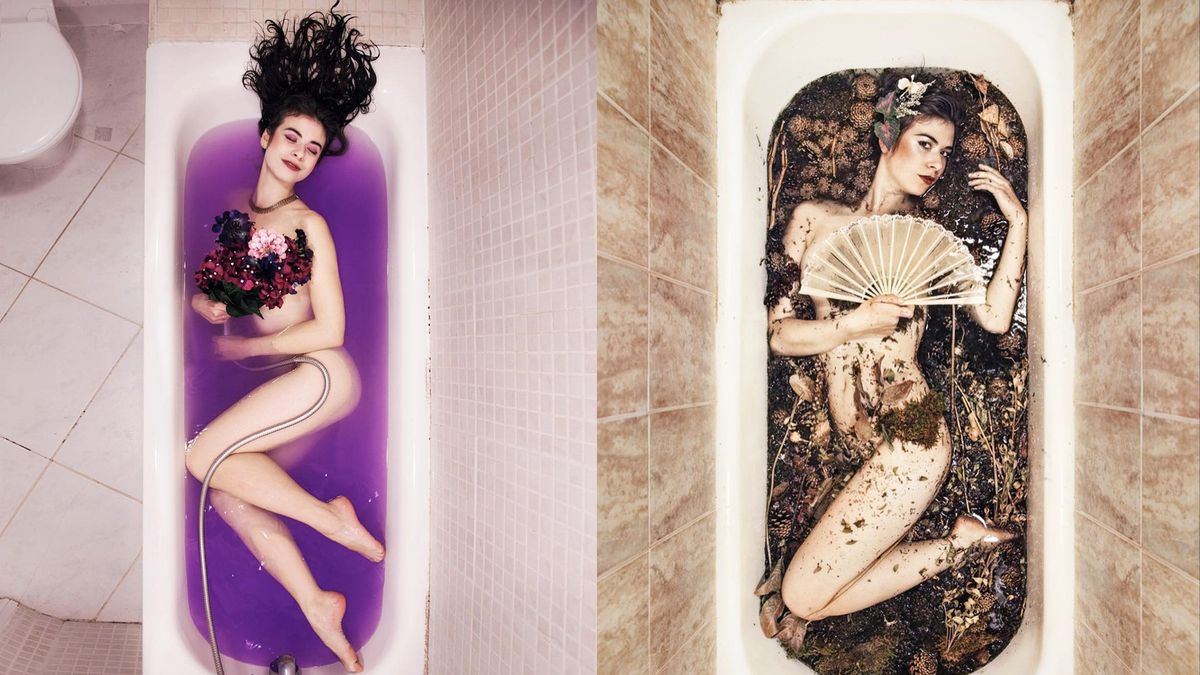 100 portretów w różnych wannach i stylizacjach uwalniają dziecięce ”ja” artystki 1