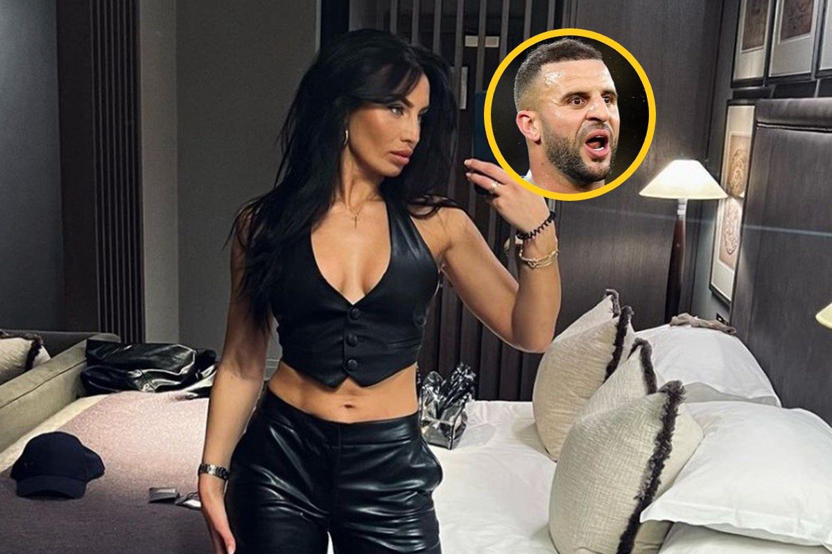 Na zdjęciu: Annie Kilner, w kółku Kyle Walker