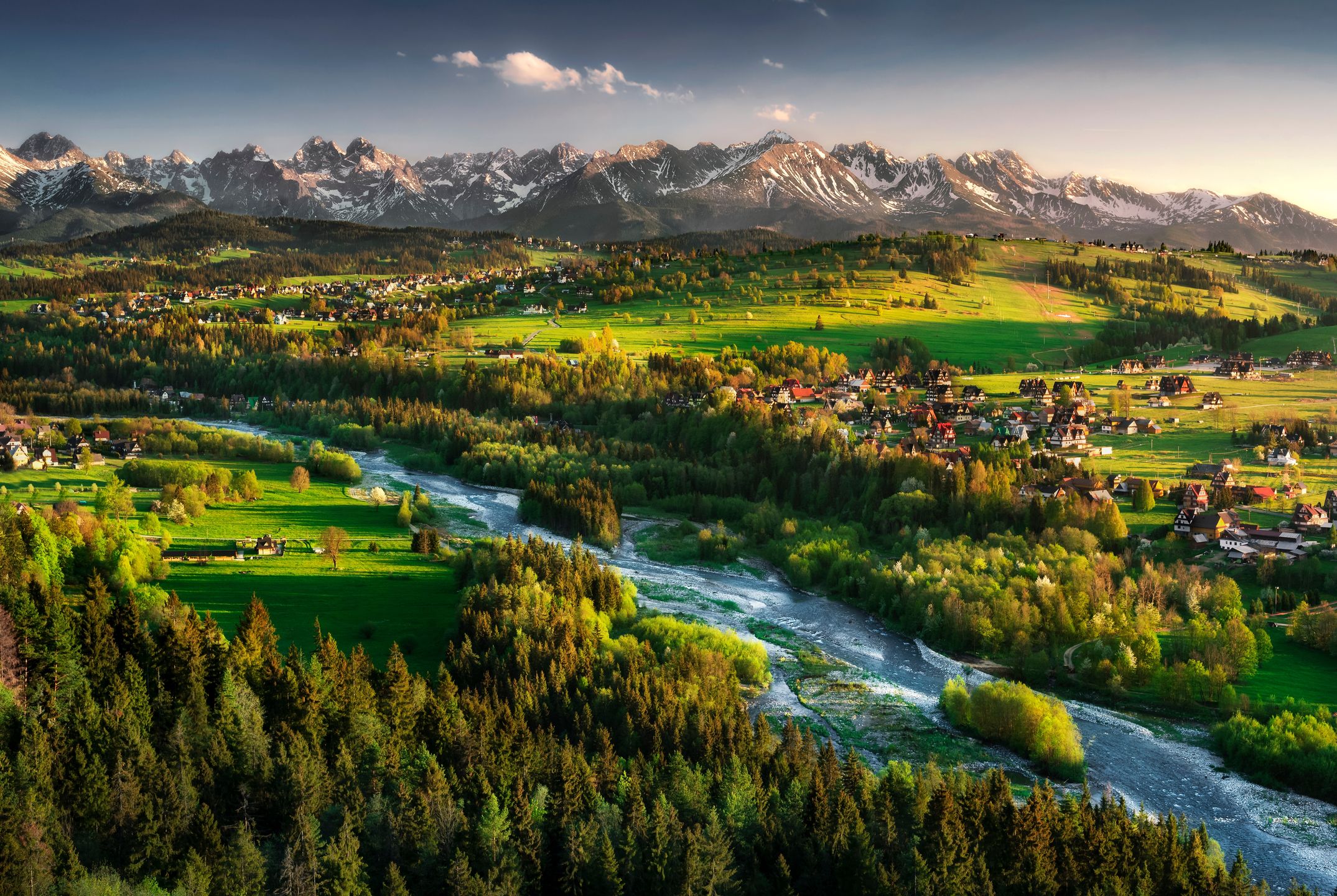 Tatry widzianej z Czarnej Góry