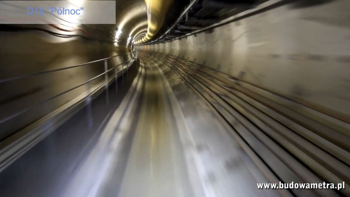 Przejażdżka tunelem metra (wideo)