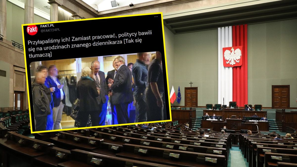Politycy mieli pracować, zamiast tego wybrali się imprezę do znanego dziennikarza. 