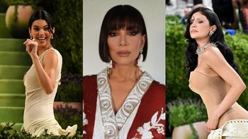 Odmłodzona liftingiem za 100 tys. dol. Kris Jenner PRZYĆMIŁA CÓRKI na Met Gali. "Kim, czy to ty?"