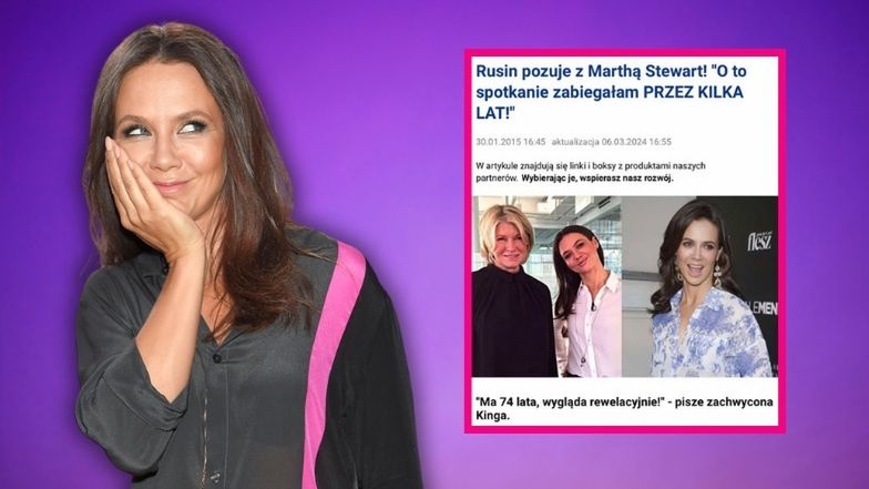10 lat temu Kinga Rusin spotkała Marthę Stewart
