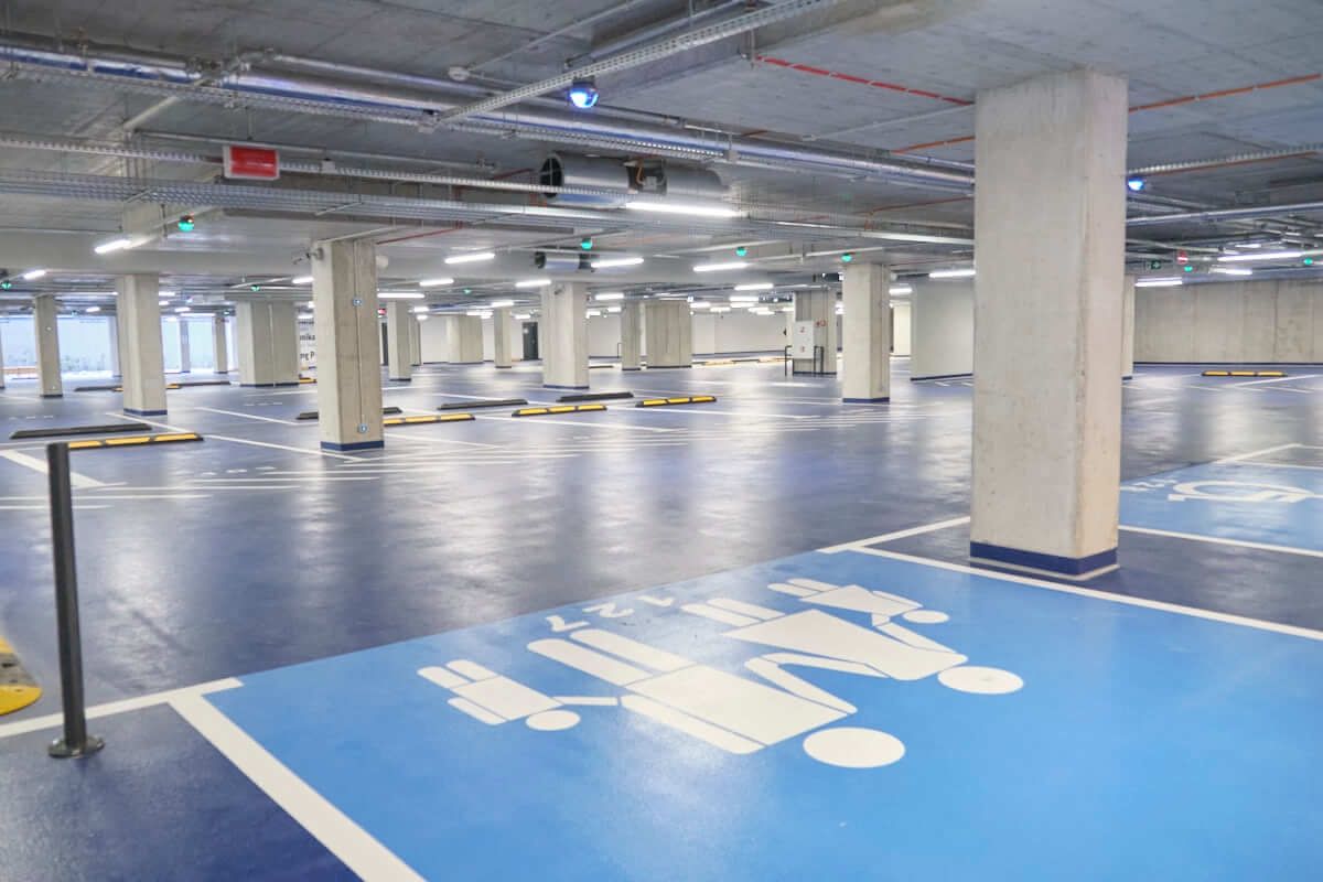 Podziemny parking Dworca Lublin