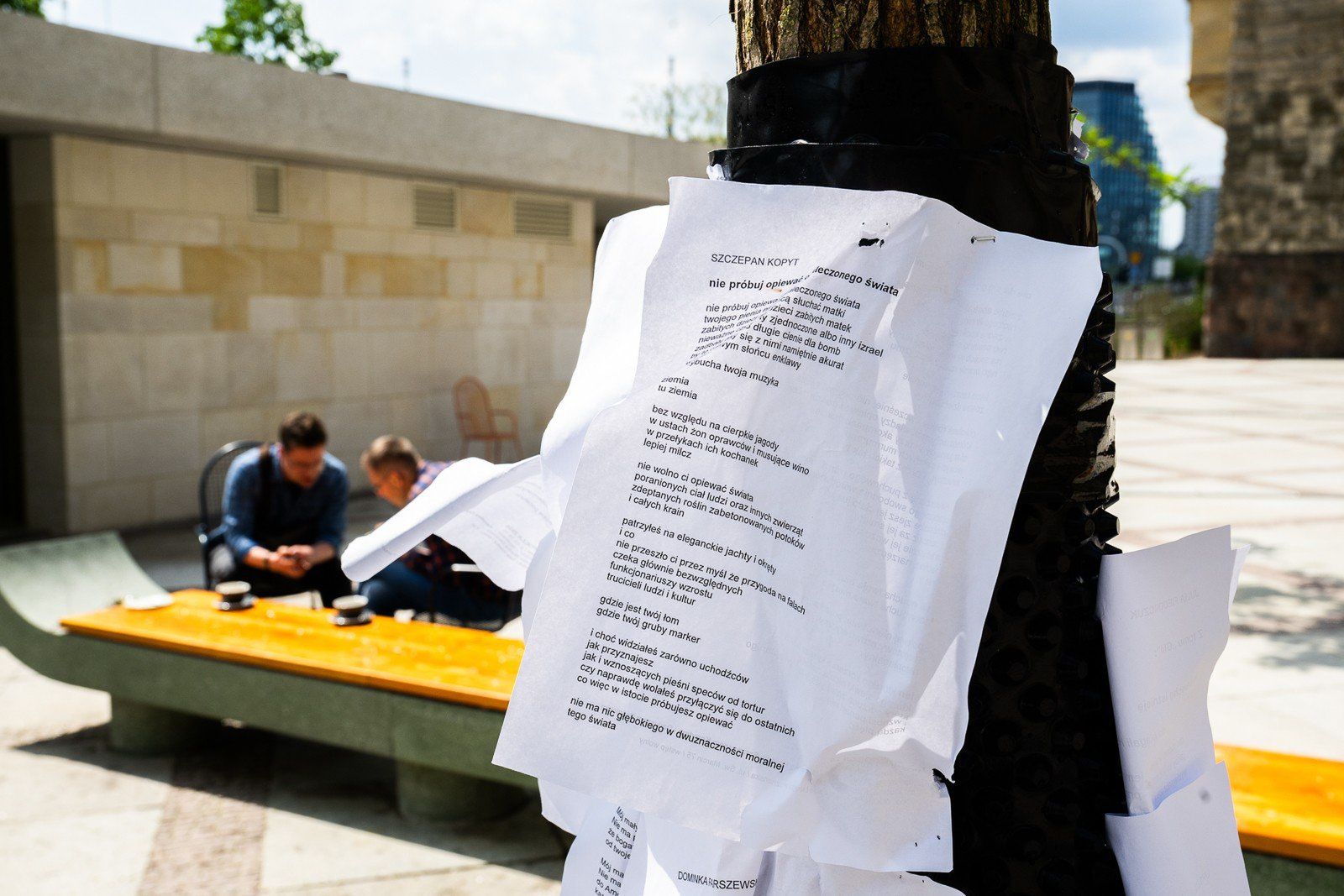 Tak wygląda Aleja Wierszy, która powstała w ramach 12. edycji Festiwal Poznań Poetów 2025.