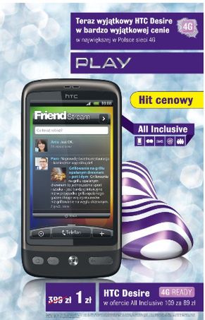 Play przecenia HTC Desire i inne smartfony