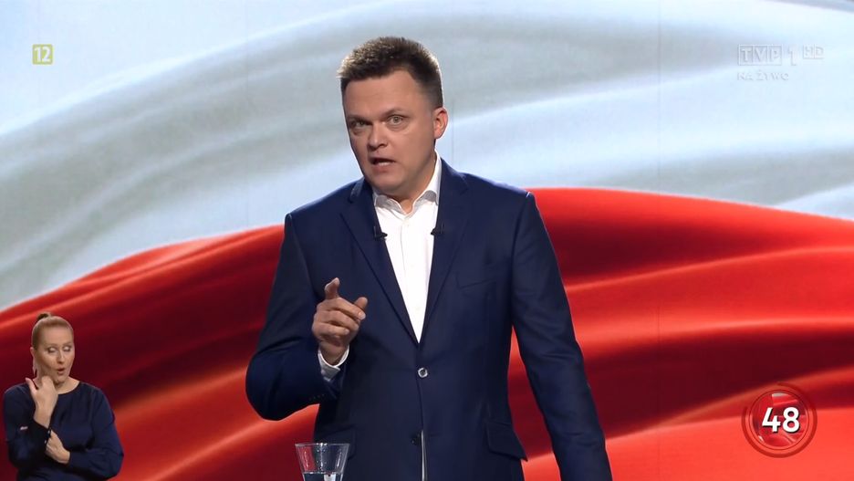 Szymon Hołownia podczas debaty wyborczej w TVP dogryzł działaczom PiS