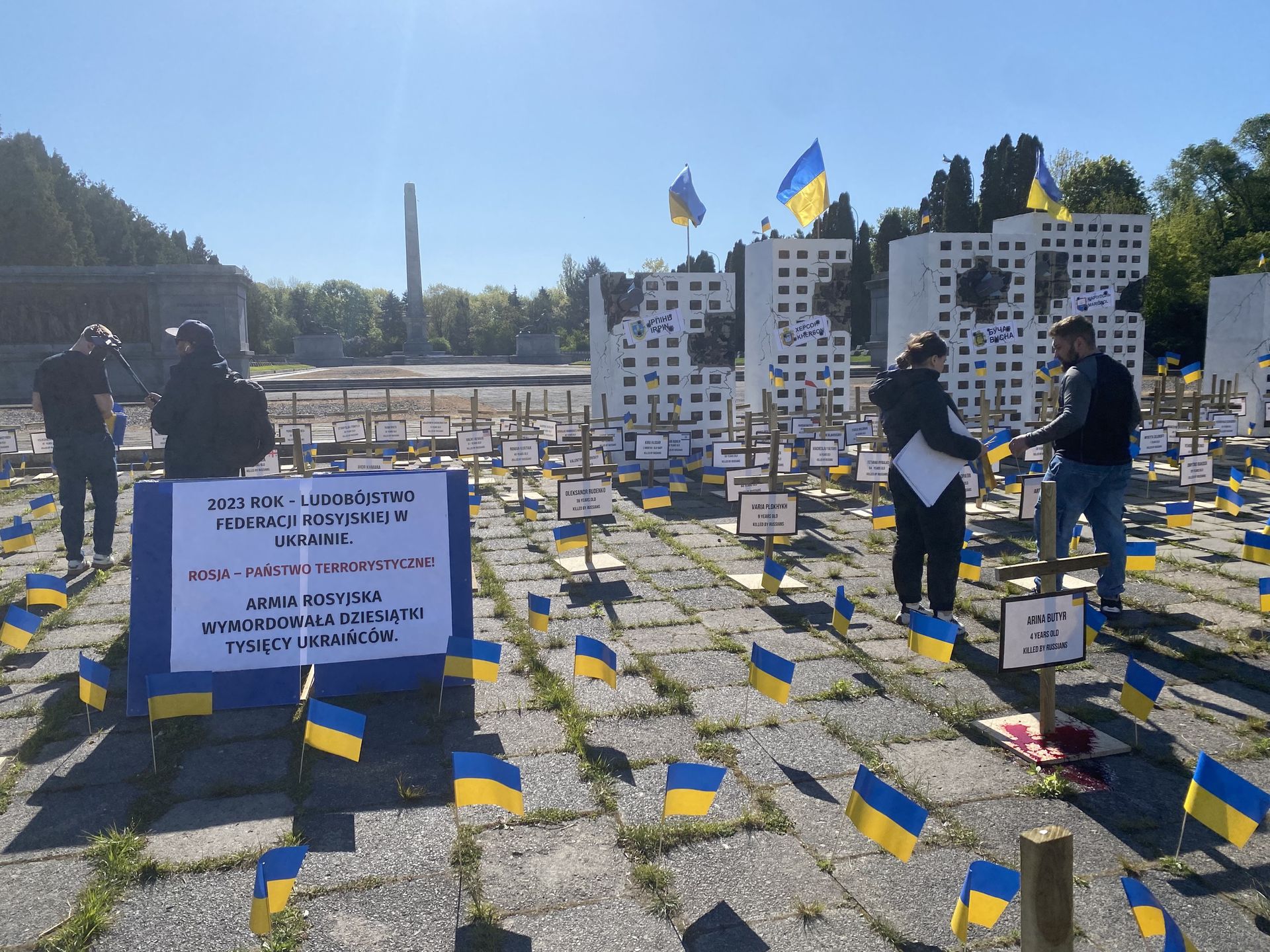 Ukraińskie przywitanie rosyjskiego ambasadora