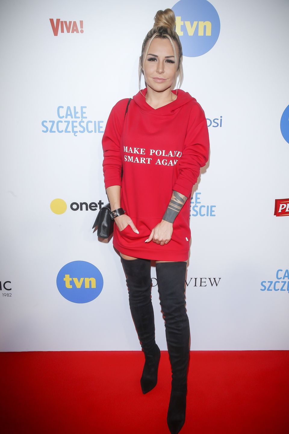 Blanka Lipińska na premierze filmu "Całe szczęście"