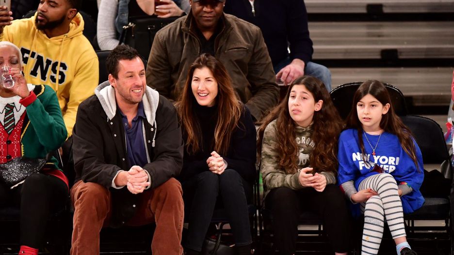 Adam Sandler z żoną Jackie i córkami Sadie oraz Sunny
