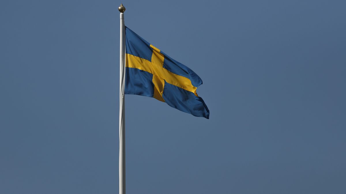 AKERSBERGA, SWEDEN - MAY 20: A view of a Swedish flag during Day Two of the Dormy Open at Oesterakers Golfklubb on May 20, 2021 in Akersberga, Sweden. (Photo by Luke Walker/Getty Images)