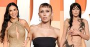 Najlepsze i najgorsze stylizacje z oscarowej imprezy "Vanity Fair": Demi Moore zachwyciła, Miley Cyrus i Julia Fox wręcz przeciwnie