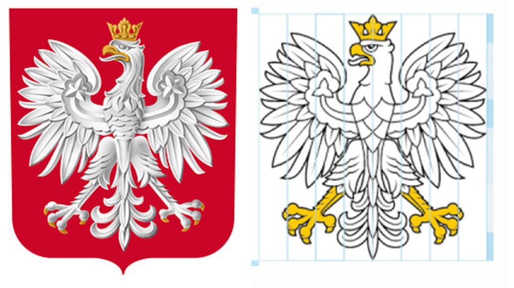 CIR pisze również, że nowy orzeł został opracowany zgodnie z zasadami heraldyki i tradycji ikonograficznej.