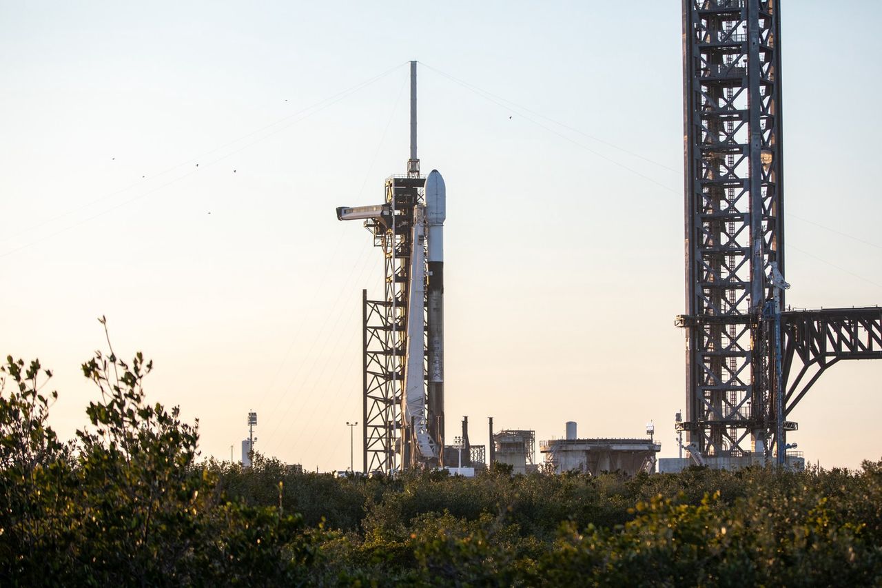 The Falcon 9 rocket is ready to launch two lunar missions on January 15, 2025.