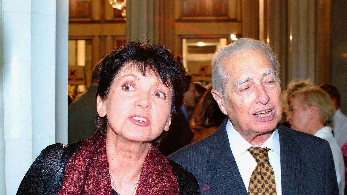 Lucjan Kydryński i Halina Kunicka w 2002
