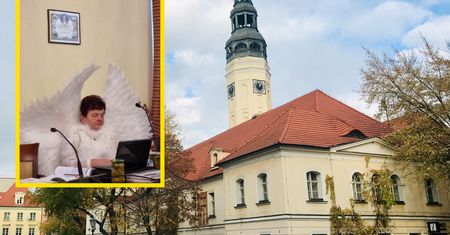 "Zbuntowany anioł". Tak radna PiS ubrała się na sesję Rady Miasta