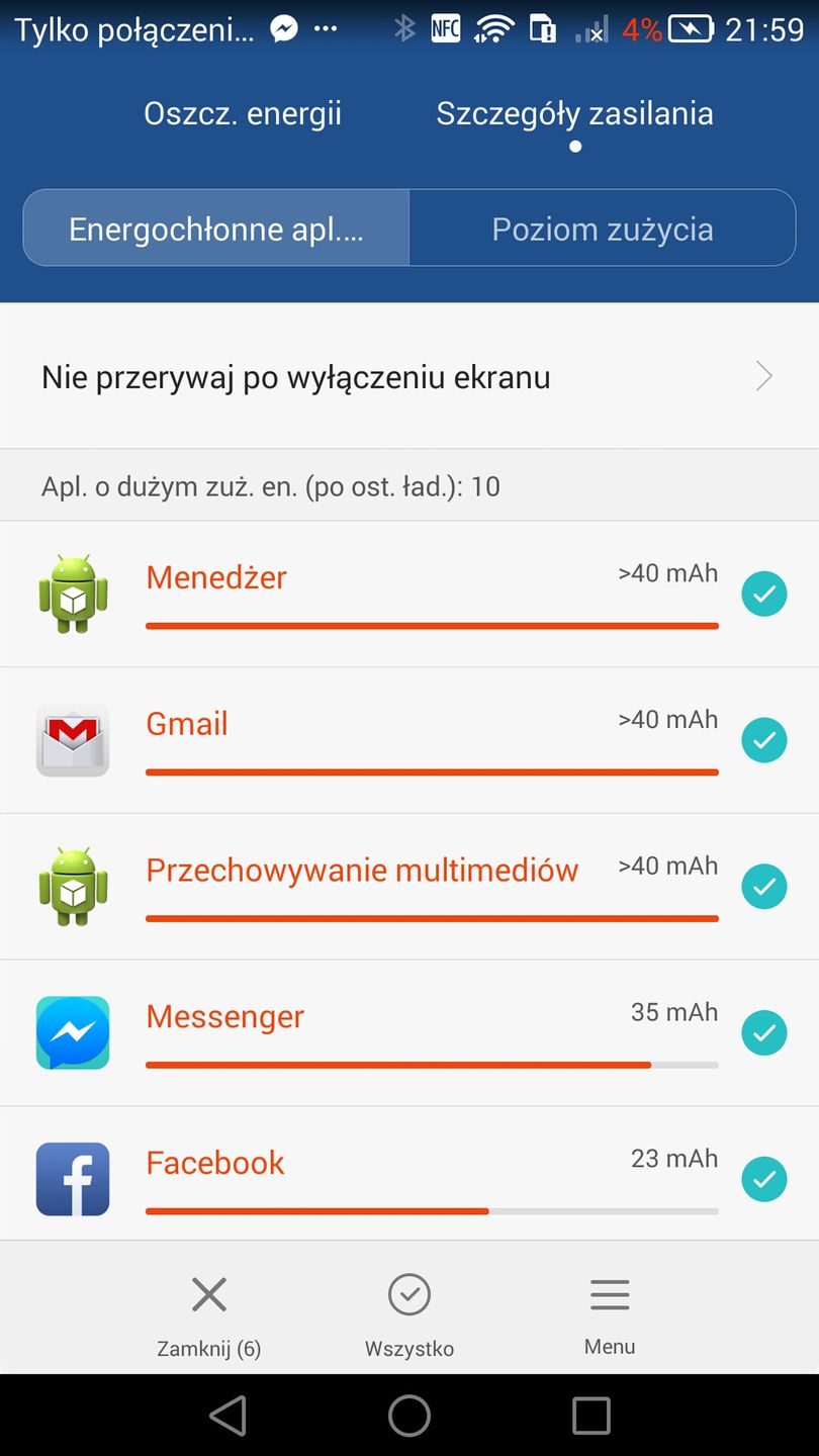 Huawei Ascend Mate 7: interfejs EMUI 13