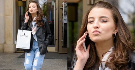Julia Wieniawa przesyła buziaczki paparazzim (ZDJĘCIA)