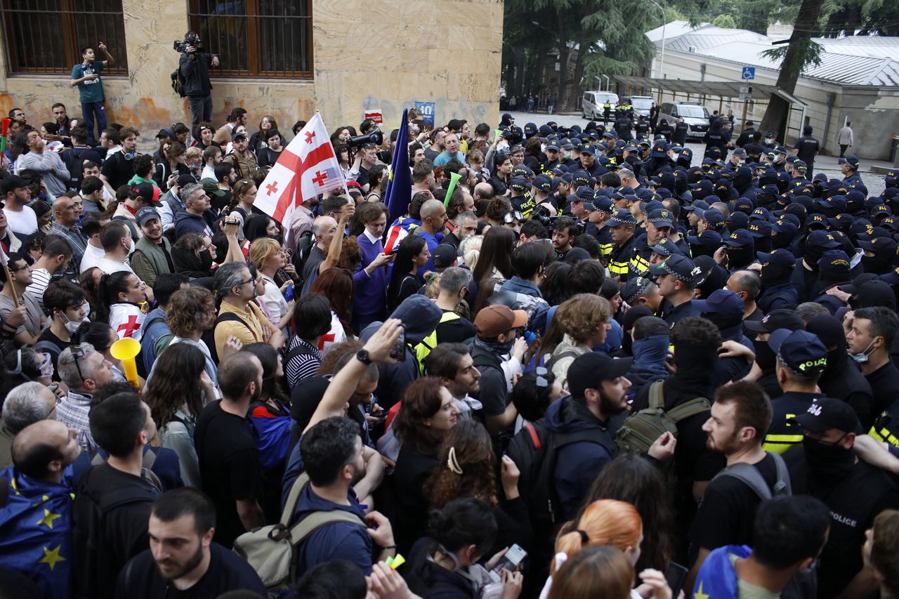 Protest w Tbilisi