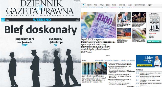 Wydawca „Dziennika Gazety Prawnej” ze wzrostem wpływów o 1,7 proc. Strata wskutek 6,4 mln zł odpisu na Ruch