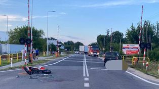 Ostrołęka: Motocyklista ciężko ranny po uderzeniu w citroena. Poważny wypadek na drodze krajowej nr 61