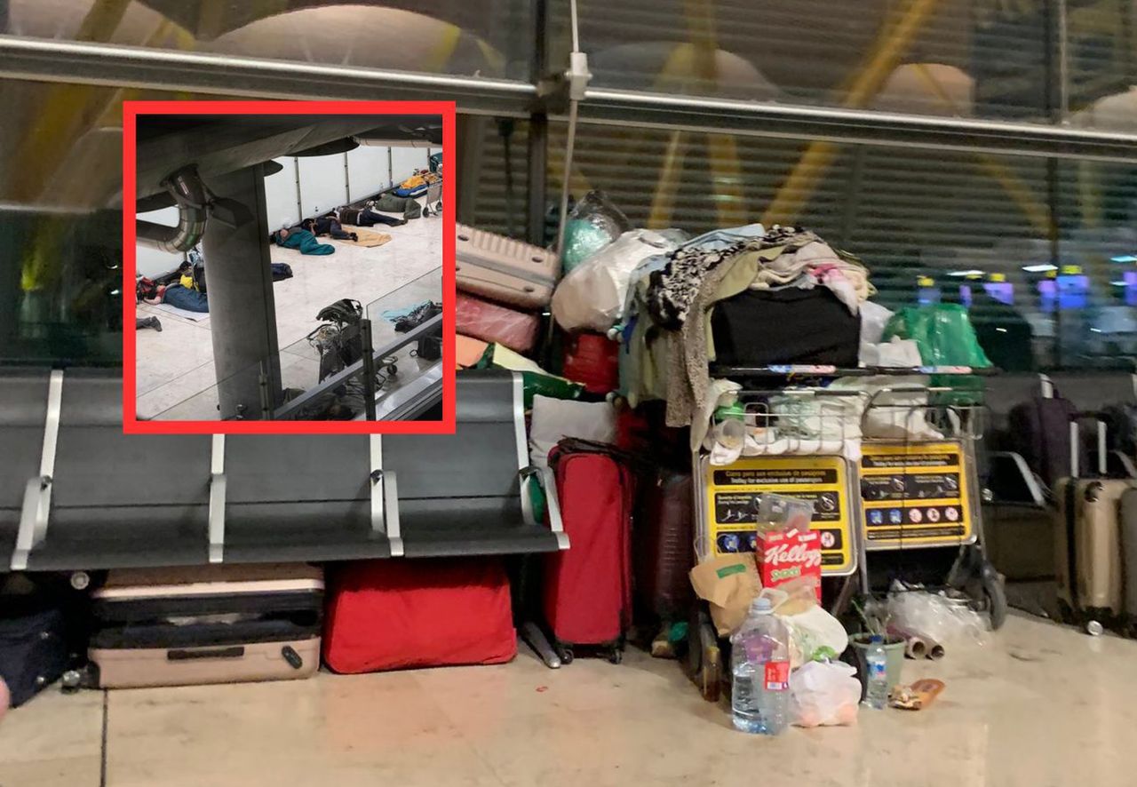 Obdachlose und Bettwanzen: Krisenstimmung am Madrider Flughafen