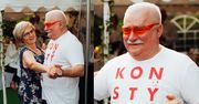 Wesele ciężarnej córki Lecha Wałęsy. Były prezydent pląsał w koszulce z napisem "KONSTYTUCJA" (FOTO)