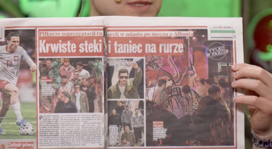 Artykuł "Faktu" nt. piątkowego spotkania piłkarzy