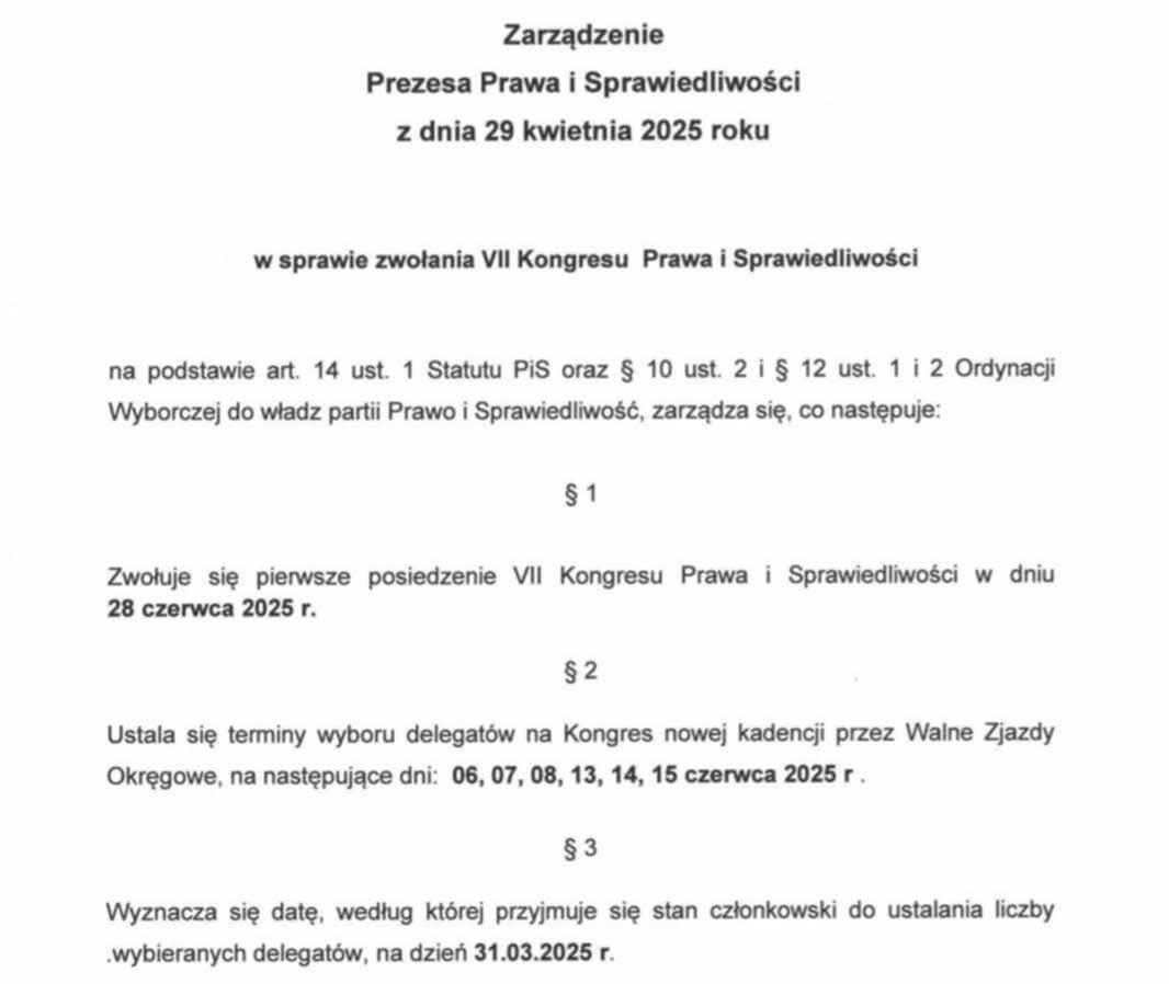 Zarządzie szefa PiS