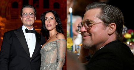 RZADKI WIDOK: 62-letni Brad Pitt i jego młodsza o 29 lat ukochana brylują na gali u Clooneyów. Przyćmili gospodarzy? (ZDJĘCIA)