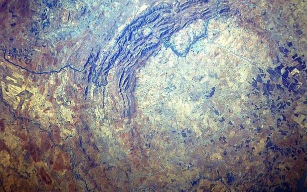 Mapa satelitarna krateru Vredefort