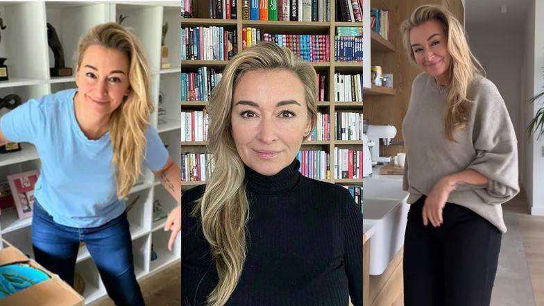 Tak wygląda mieszkanie Martyny Wojciechowskiej: nowoczesna kuchnia, pokaźnych rozmiarów biblioteczka i przestronna garderoba 