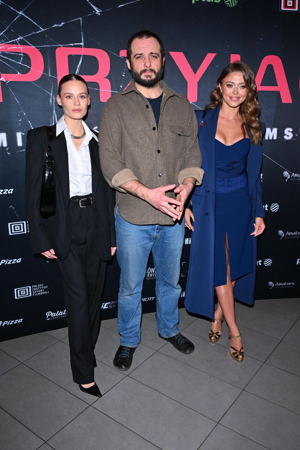 Katarzyna Sawczuk, Michał Żurawski i Joanna Opozda na premierze