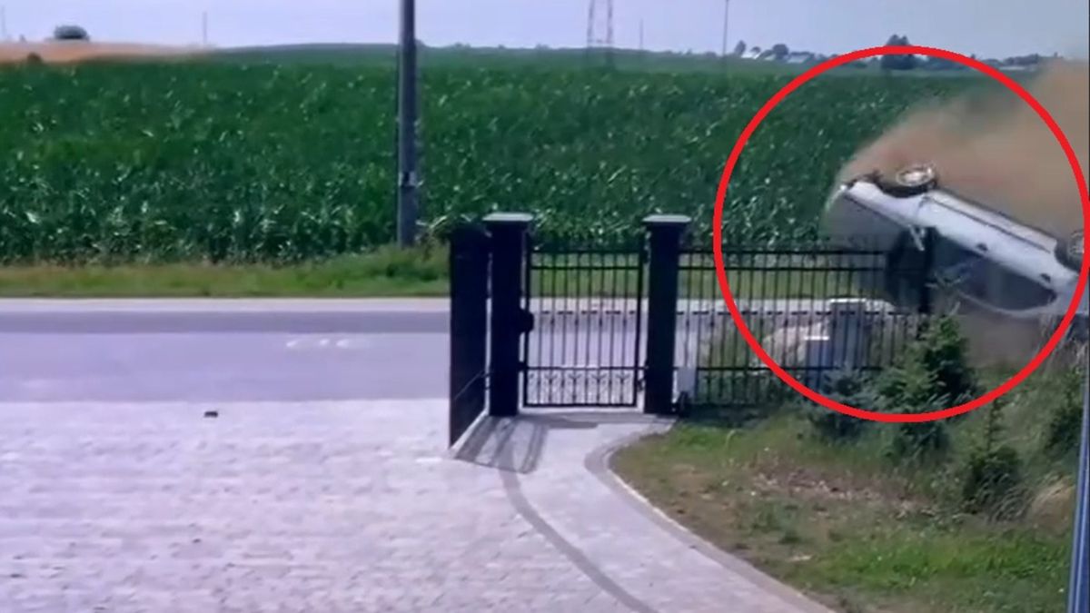 Gniezno: Rozbił samochód, by zabić partnerkę? Szokujące nagranie