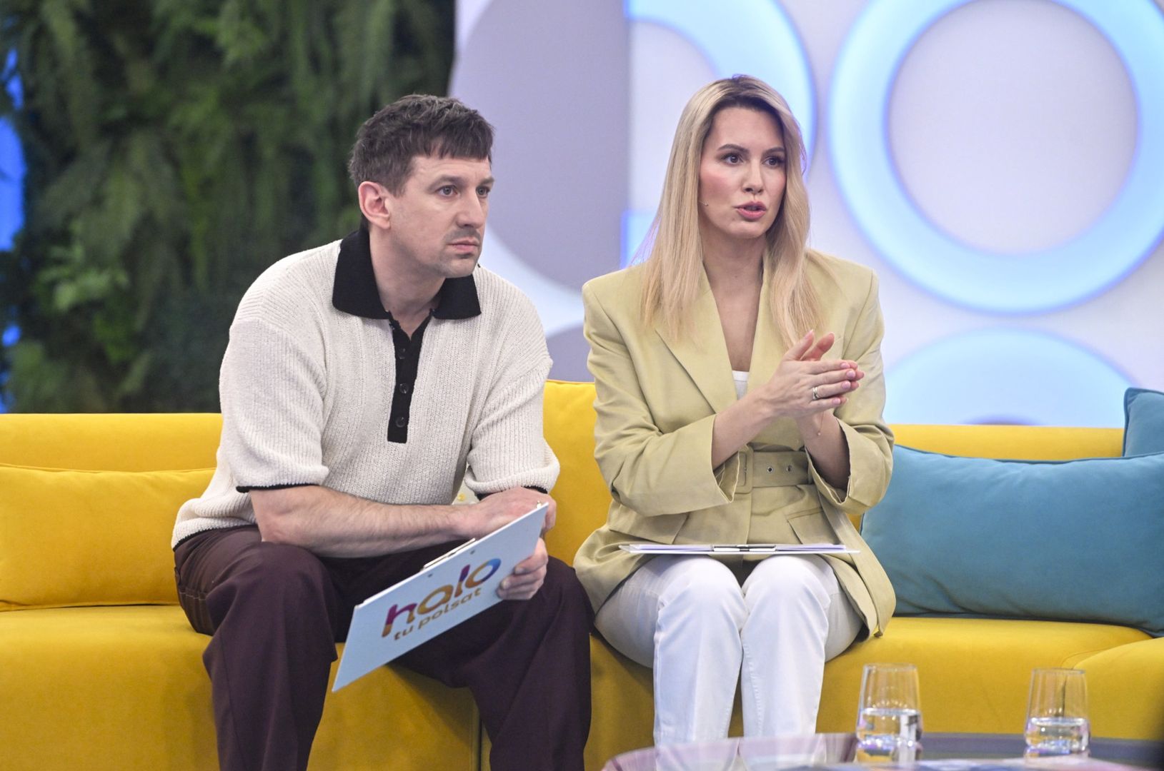 Agnieszka Hyży i Maciej Rok w programie "Halo tu Polsat"