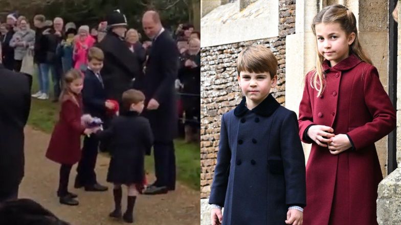 Książę Louis POGNAŁ do księżniczki Charlotte z bukietem kwiatów. To nagranie ROZCZULIŁO fanów rodziny królewskiej (WIDEO)