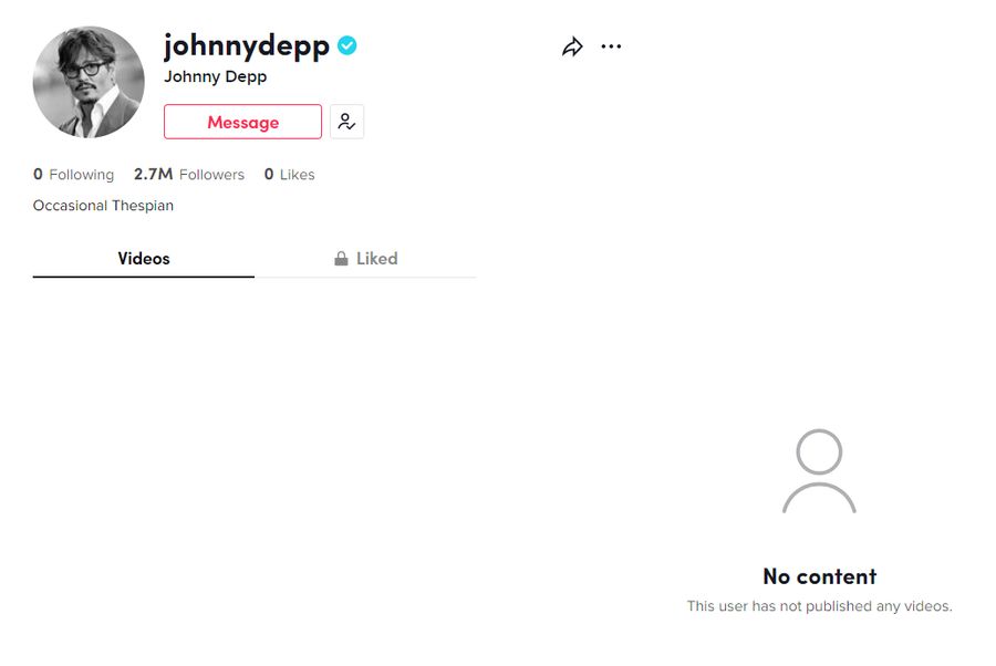 Johnny Depp założył konto na TikToku!