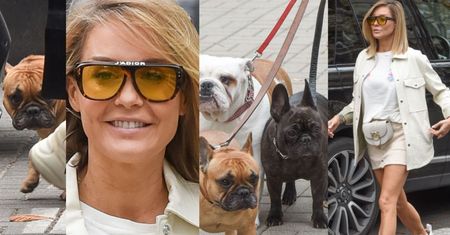 Małgorzata Rozenek pokazała nogi, lecz przyćmiły ją jej buldogi (ZDJĘCIA)